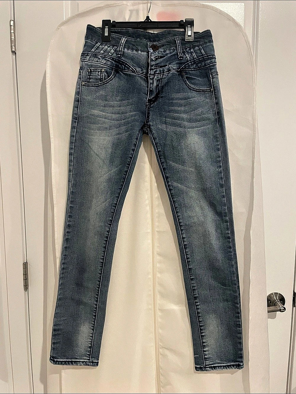 Women's Slim High-waist Blue Jeans